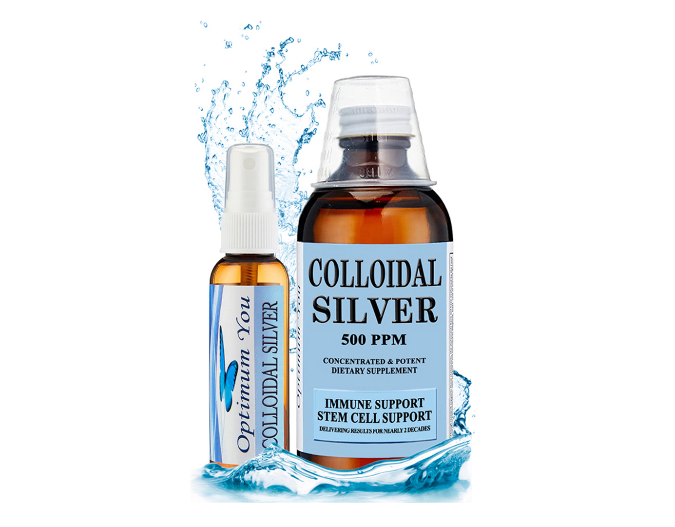 Optimum You Colloidal Silver, 500ppm 8 oz