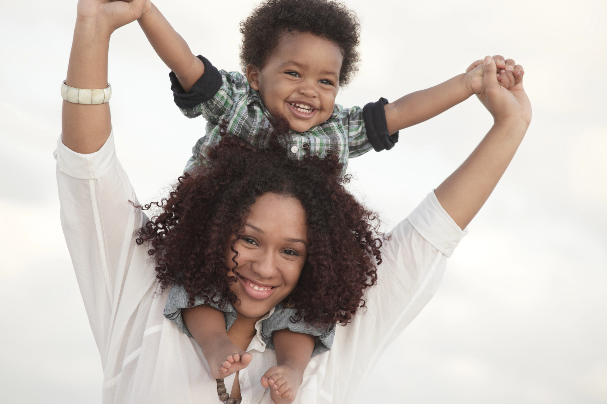 Mother and son with superior immune systems.